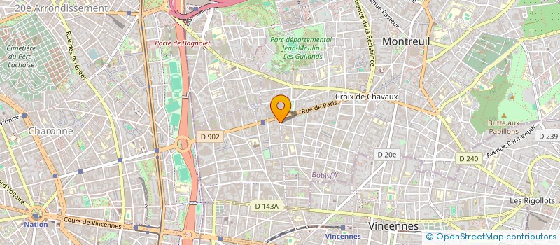 localisation de l'entreprise MONSIEUR MATTEO BONALI à MONTREUIL
