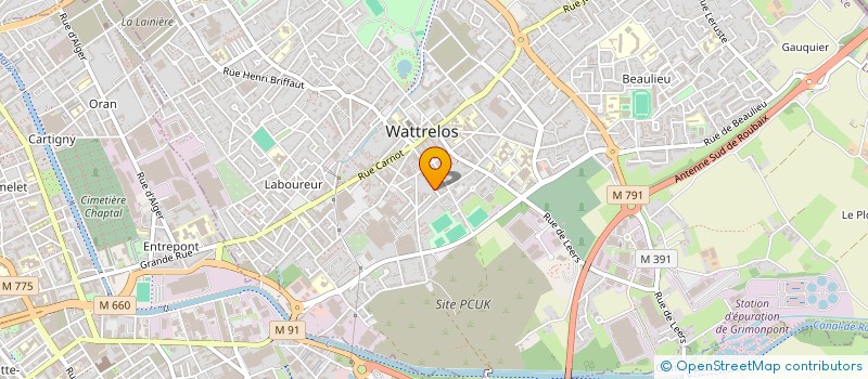 localisation de l'entreprise MONSIEUR MATTEO BOUDIS  WATTRELOS