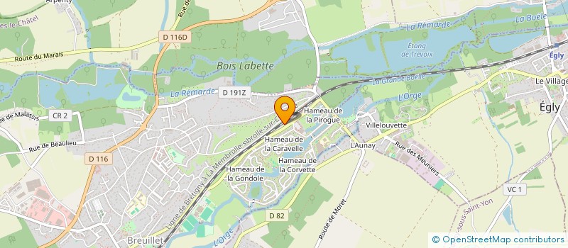 localisation de l'entreprise MONSIEUR MATTEO BOUTELEUX  BREUILLET