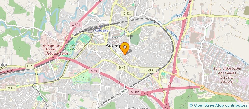 localisation de l'entreprise MONSIEUR MATTEO CANDOTTI  AUBAGNE