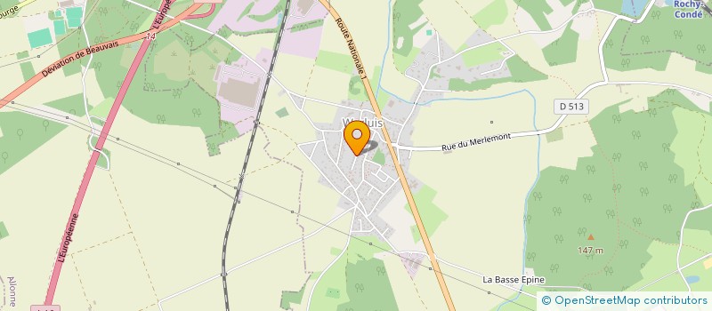 localisation de l'entreprise MONSIEUR MATTEO CARPENTIER  WARLUIS