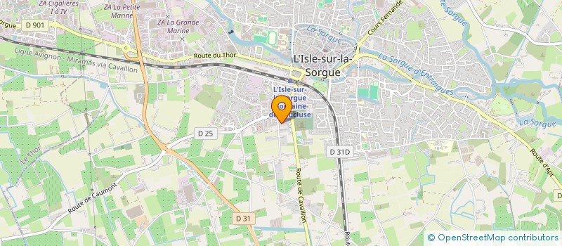 localisation de l'entreprise MONSIEUR MATTEO CHANTE  L'ISLE-SUR-LA-SORGUE