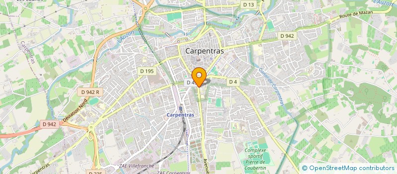 localisation de l'entreprise MONSIEUR MATTEO CORBI à CARPENTRAS