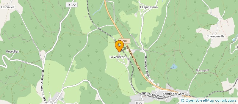 localisation de l'entreprise MONSIEUR MATTEO COUDERT  SEMBADEL