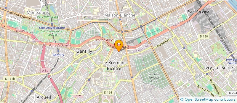 localisation de l'entreprise MONSIEUR MATTEO COUSINARD  LE KREMLIN-BICETRE