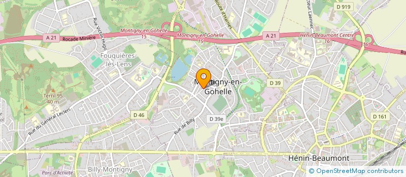 localisation de l'entreprise MONSIEUR MATTEO D'AMBROSIO  MONTIGNY-EN-GOHELLE