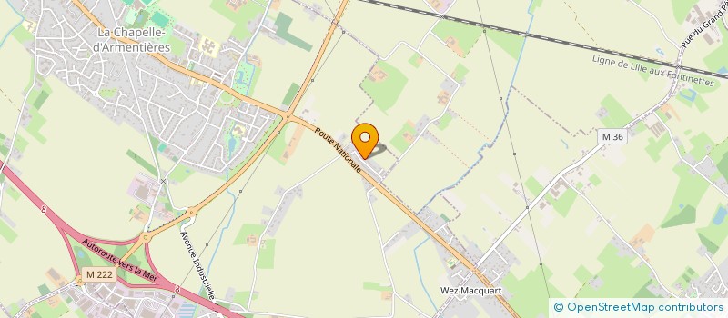 localisation de l'entreprise MONSIEUR MATTEO DA SILVA  LA CHAPELLE-D'ARMENTIERES