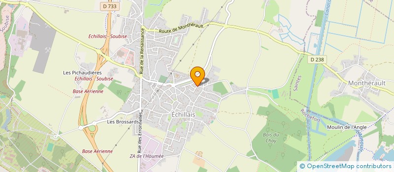 localisation de l'entreprise MONSIEUR MATTEO DAVID  ECHILLAIS