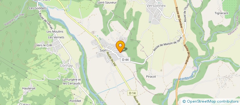 localisation de l'entreprise MONSIEUR MATTEO DE FAZIO  VALLIERES-SUR-FIER