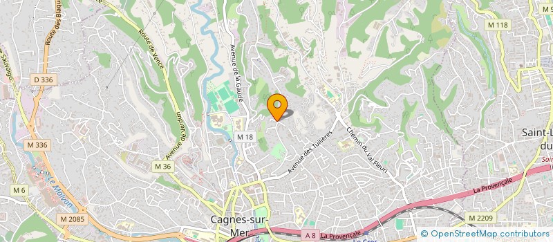 localisation de l'entreprise MONSIEUR MATTEO DECLETY à CAGNES-SUR-MER