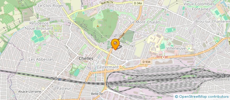 localisation de l'entreprise MONSIEUR MATTEO DELHAYE  CHELLES