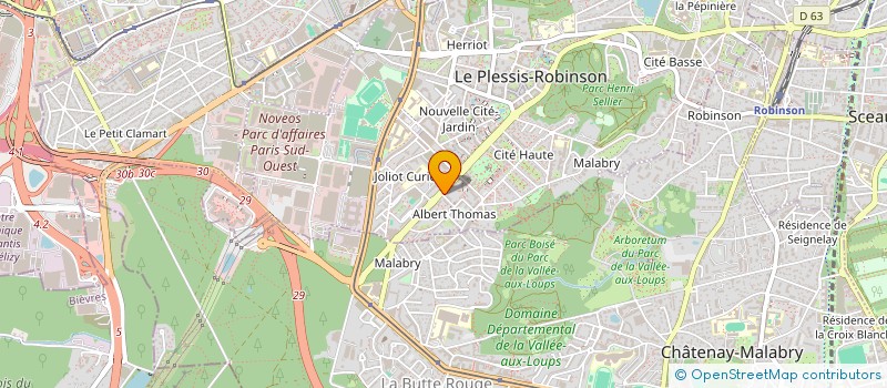 localisation de l'entreprise MONSIEUR MATTEO DESLANDES  LE PLESSIS-ROBINSON