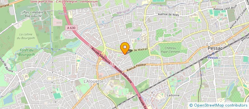 localisation de l'entreprise MONSIEUR MATTEO DUCROCQ  PESSAC