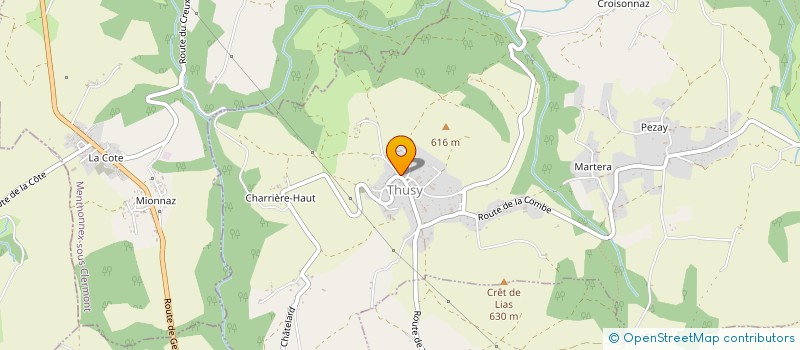 localisation de l'entreprise MONSIEUR MATTEO DUFOUR  THUSY