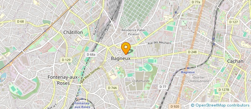localisation de l'entreprise MONSIEUR MATTEO FREIRE à BAGNEUX