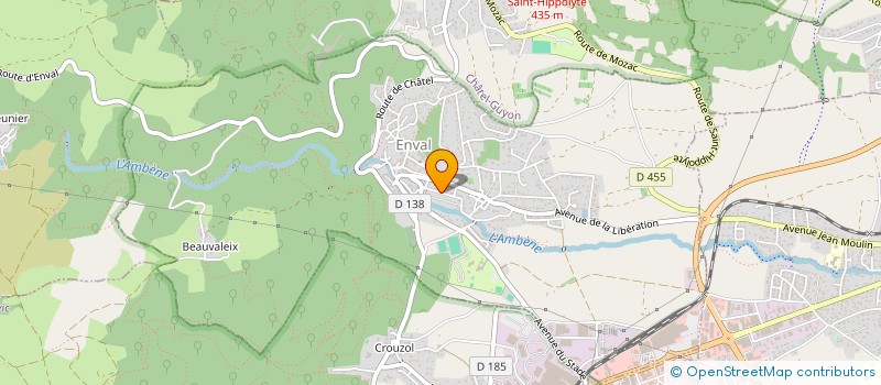 localisation de l'entreprise MONSIEUR MATTEO GADOIN--MICHEL  ENVAL