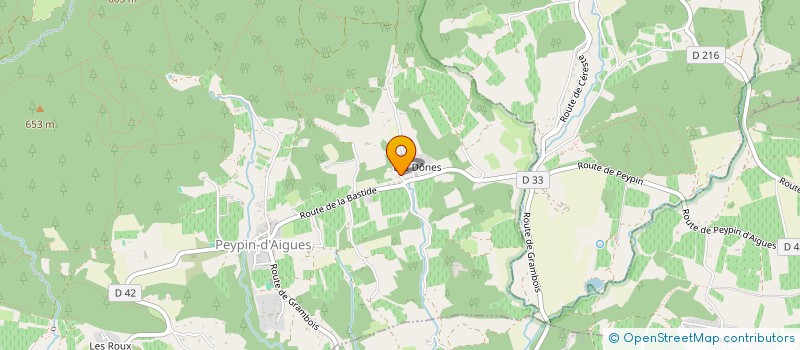 localisation de l'entreprise MONSIEUR MATTEO GARNIER  PEYPIN-D'AIGUES