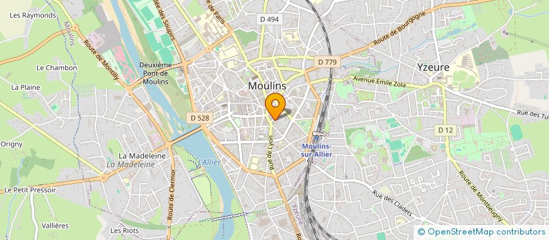 localisation de l'entreprise MONSIEUR MATTEO GARNIER  MOULINS