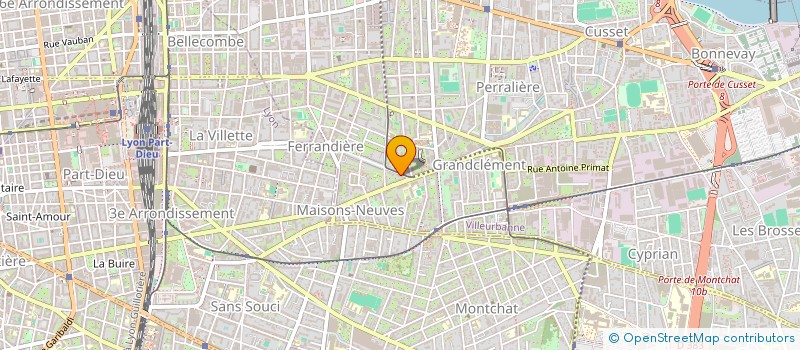 localisation de l'entreprise MONSIEUR MATTEO GUERICHE  VILLEURBANNE
