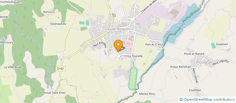 localisation de l'entreprise MONSIEUR MATTEO HAMON  GUERLESQUIN