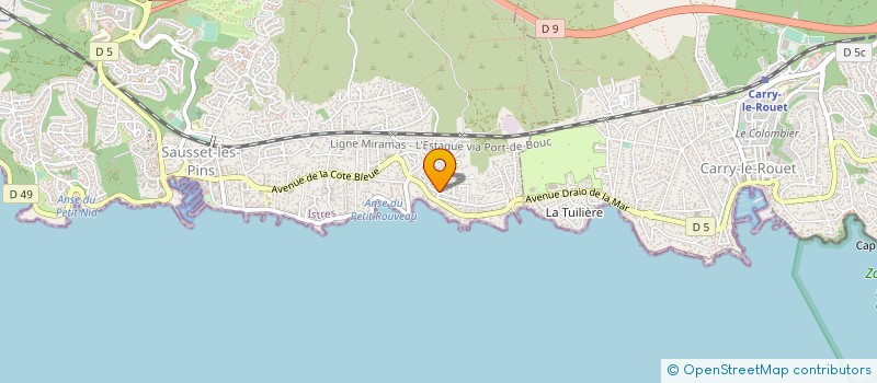 localisation de l'entreprise MONSIEUR MATTEO LAMBERTI à SAUSSET-LES-PINS