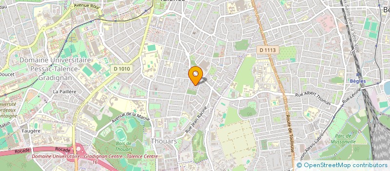 localisation de l'entreprise MONSIEUR MATTEO LEBEAU  TALENCE