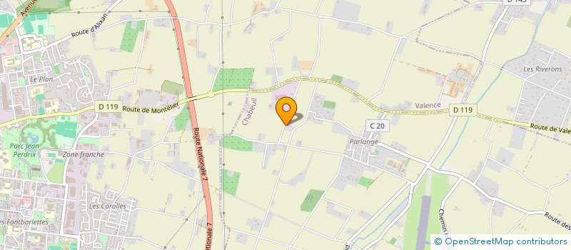 localisation de l'entreprise MONSIEUR MATTEO LEBEAUD  CHABEUIL