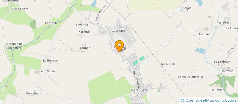 localisation de l'entreprise MONSIEUR MATTEO LEBRUN  KERFOURN