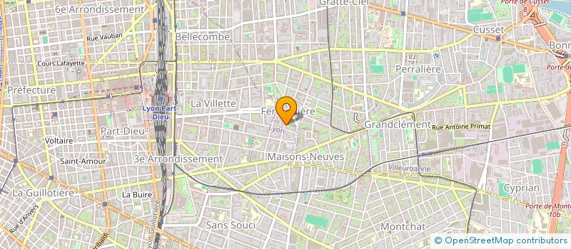 localisation de l'entreprise MONSIEUR MATTEO LENA  LYON