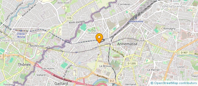 localisation de l'entreprise MONSIEUR MATTEO LESNE  AMBILLY