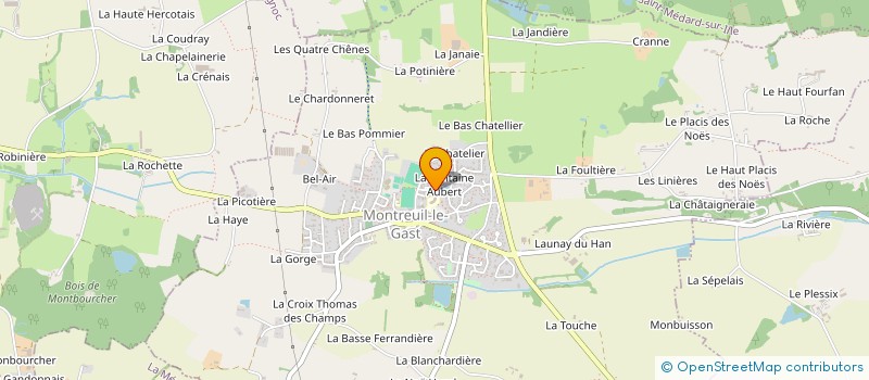 localisation de l'entreprise MONSIEUR MATTEO LUCAS  MONTREUIL-LE-GAST