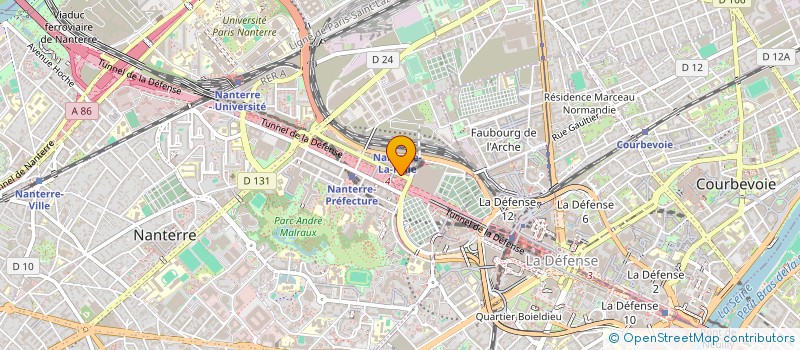 localisation de l'entreprise MONSIEUR MATTEO MAGNANI  NANTERRE