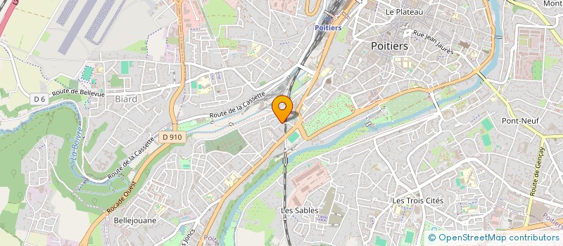 localisation de l'entreprise MONSIEUR MATTEO MALLET à POITIERS