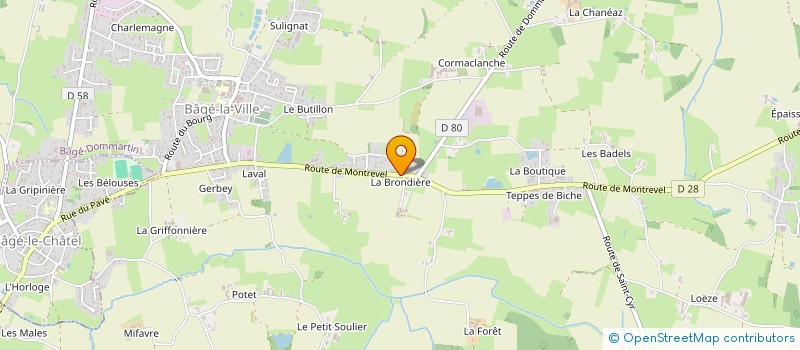 localisation de l'entreprise MONSIEUR MATTEO MASQUELIER  BAGE-DOMMARTIN