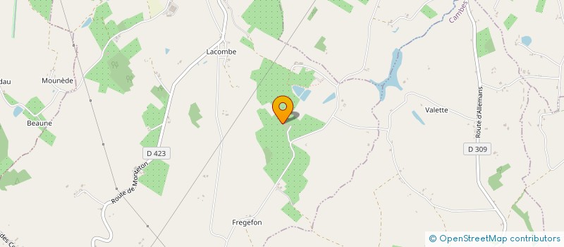 localisation de l'entreprise MONSIEUR MATTEO MICHELON  MONTETON