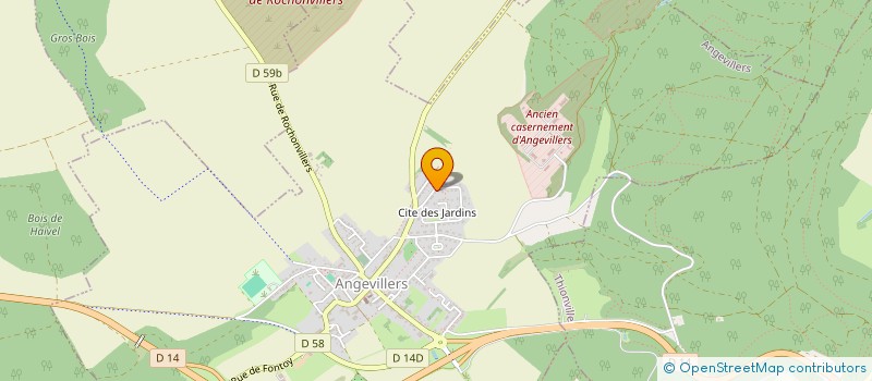 localisation de l'entreprise MONSIEUR MATTEO MOREL  ANGEVILLERS