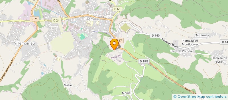 localisation de l'entreprise MONSIEUR MATTEO MOTHIER  DIZIMIEU