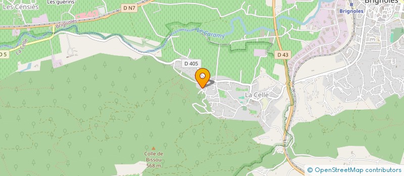 localisation de l'entreprise MONSIEUR MATTEO OPPENOT  LA CELLE