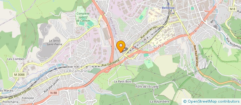 localisation de l'entreprise MONSIEUR MATTEO PADALINO  LA RICAMARIE