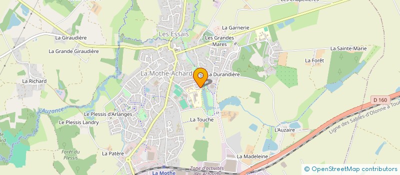 localisation de l'entreprise MONSIEUR MATTEO PELTIER à LES ACHARDS