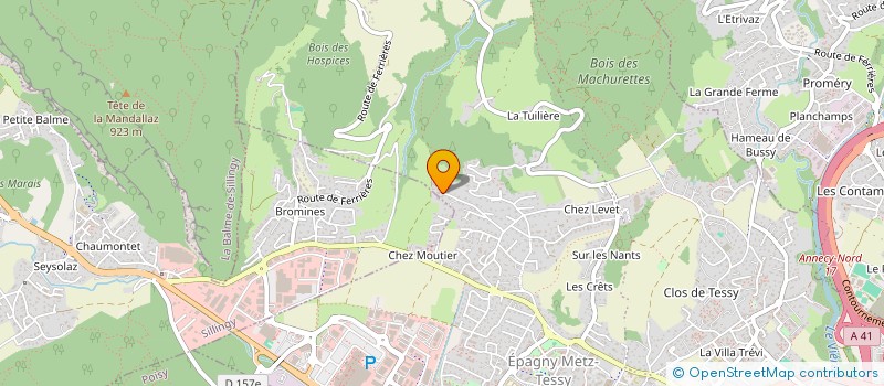 localisation de l'entreprise MONSIEUR MATTEO PEROTTO  EPAGNY METZ-TESSY