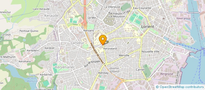 localisation de l'entreprise MONSIEUR MATTEO PETITGENET à LORIENT