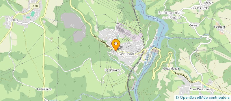 localisation de l'entreprise MONSIEUR MATTEO PIETROPAOLO  INJOUX-GENISSIAT