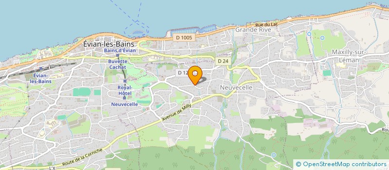 localisation de l'entreprise MONSIEUR MATTEO PINGET  NEUVECELLE