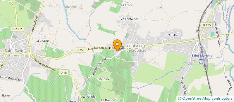 localisation de l'entreprise MONSIEUR MATTEO PORTEMONT  SAINT-YZAN-DE-SOUDIAC