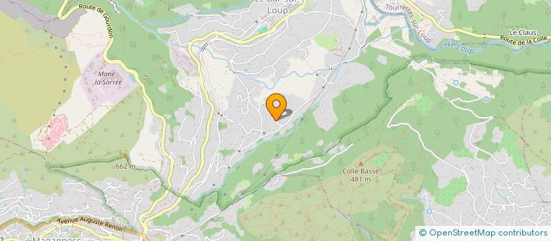 localisation de l'entreprise MONSIEUR MATTEO POUJEOL à LE BAR-SUR-LOUP