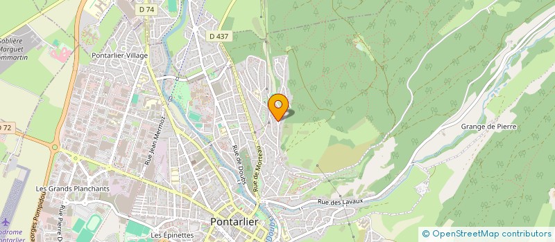 localisation de l'entreprise MONSIEUR MATTEO PRONOST à PONTARLIER