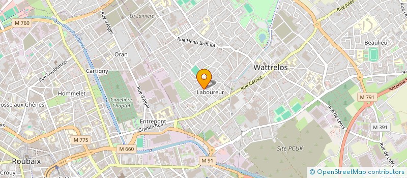 localisation de l'entreprise MONSIEUR MATTEO PULEO  WATTRELOS