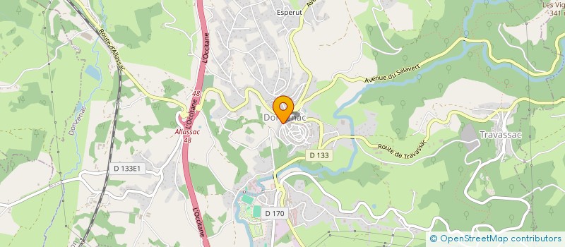 localisation de l'entreprise MONSIEUR MATTEO RABIA  DONZENAC