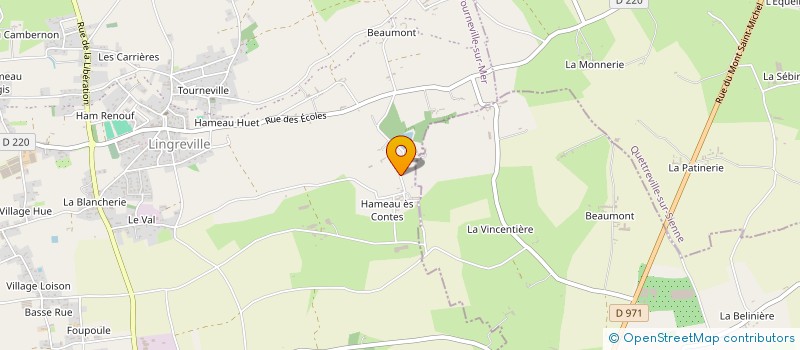 localisation de l'entreprise MONSIEUR MATTEO RECURT  TOURNEVILLE-SUR-MER